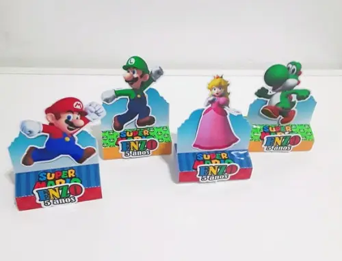 Kit Porta Bis Duplo- Super Mário Bros (12 Itens)