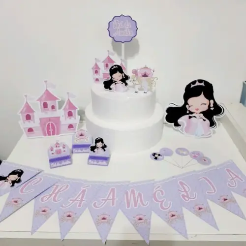 Kit Princesa- Festa em Casa (32 Itens)