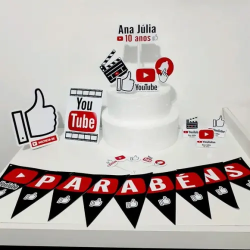 Kit Youtube - Festa em Casa (32 Itens)