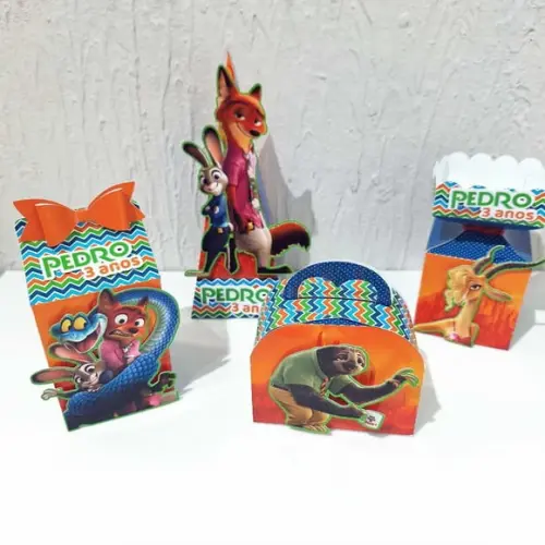 Kit Zootopia 2 - 40 Itens