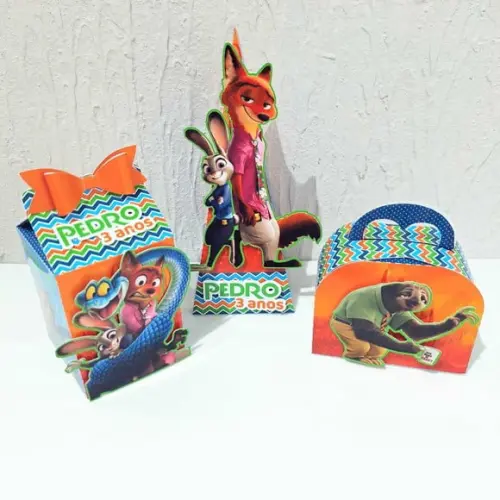 Kit Zootopia 2 - 30 Itens