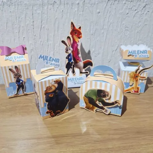 Kit Zootopia 2 - 50 Itens