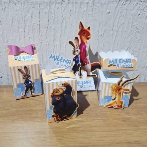 Kit Zootopia 2 - 40 Itens