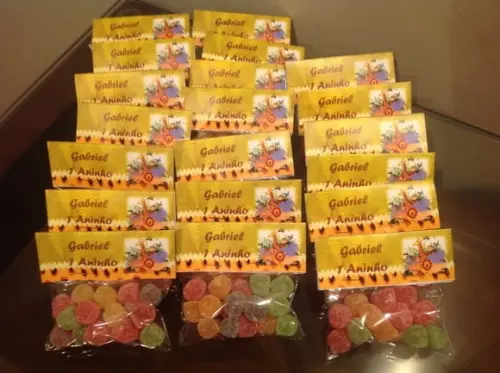 Lapela para Bala de Goma