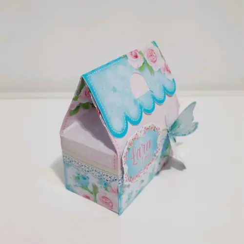Mini Sacolinha - Jardim das Borboletas Aquarela