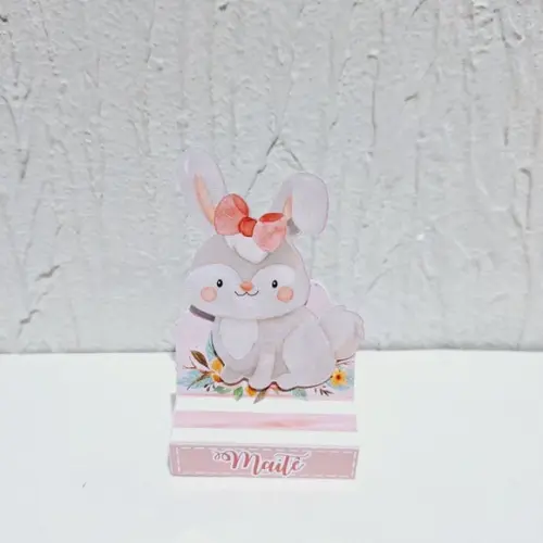 Porta Bis Duplo - Bosque Aquarela Rosa