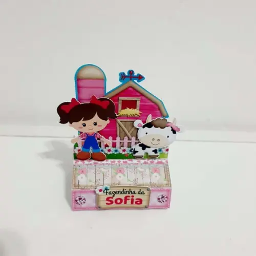 Porta Bis Duplo - Fazendinha Menina