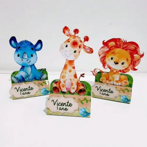 Porta Bis Duplo - Safari Aquarela