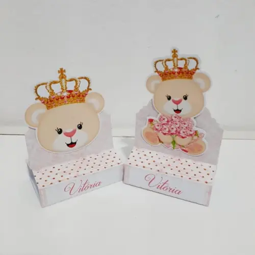 Porta Bis Duplo- Ursinha Princesa