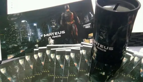 Rótulo para Cofrinho Batman