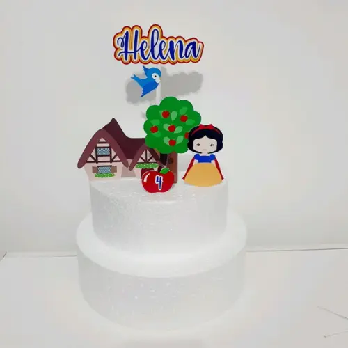 Topo de Bolo - Branca de Neve Cute