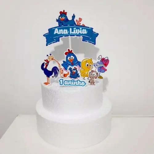 Topo de Bolo - Galinha Pintadinha