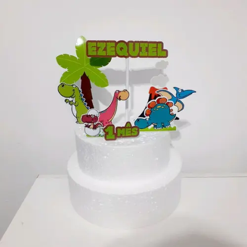 Topo de Bolo - Dinossauro Baby