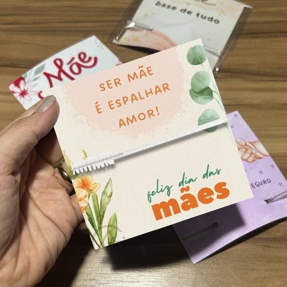 Porta Escova de Cílios Mimo Dia das Maes 50 Unidades