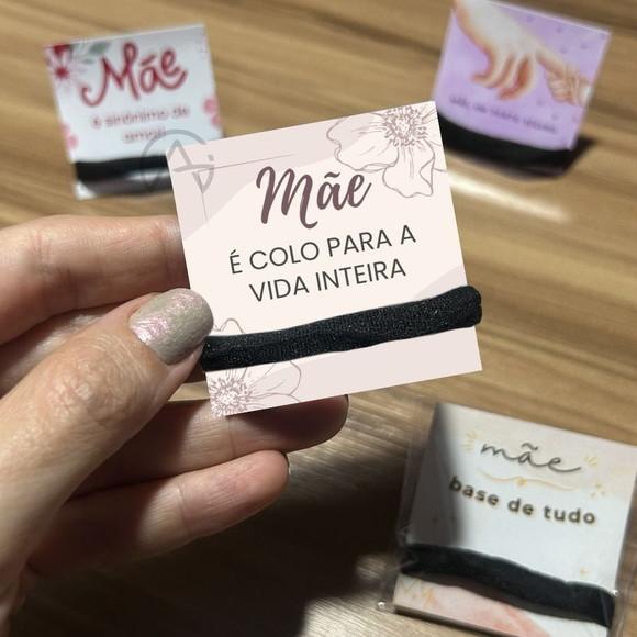 Dia das Maes Amarrador de Cabelo Mimo 50 Unidades