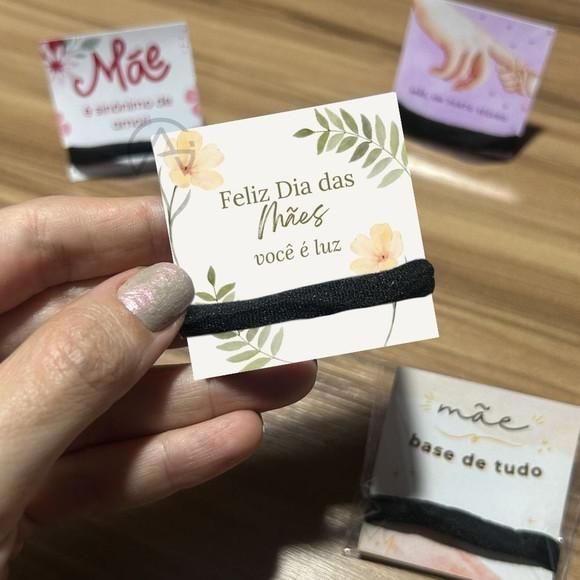 Feliz Dia das Maes Amarrador de Cabelo Mimo 50 Unidades