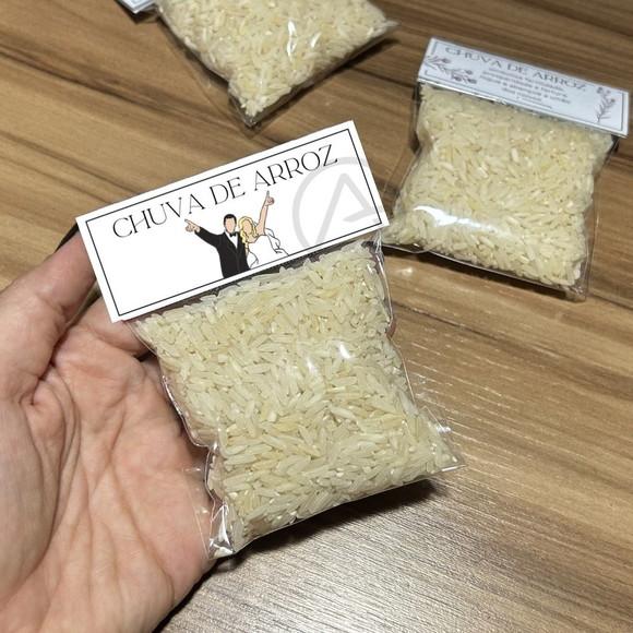Chuva de Arroz Estampa Noivos 9 Unidades
