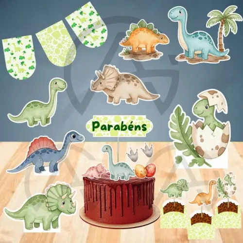 Kit Festa Dinossauro Aniversario Completo Decoracao