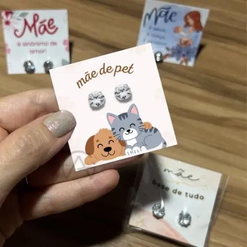 Brinco Dia das Maes Mae de Pet Cachorro Gato 30 Und.