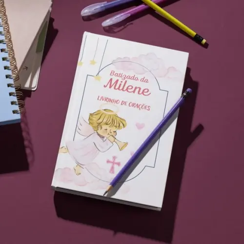 Livro de Oracoes Batizado Menina Lembrancinha 10 Und.