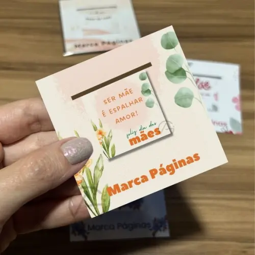 Brinde Empresa Dia das Maes Marca Pagina Magnetico 45 Und
