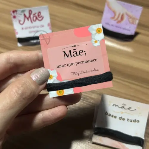 Dia das Maes Mimo Clientes Amarrador de Cabelo Mimo 50 Und