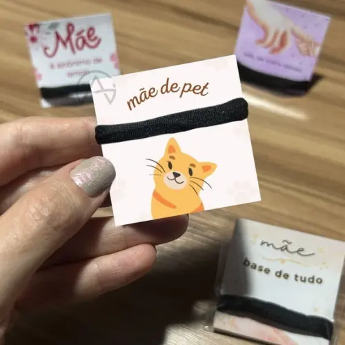 Mae de Pet Gato Amarrador de Cabelo Mimo 50 Unidades