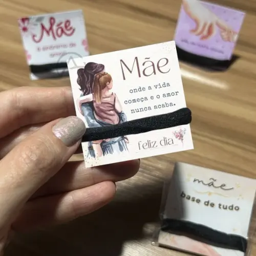 Dia das Maes Amarrador de Cabelo Mimo 50 Unidades