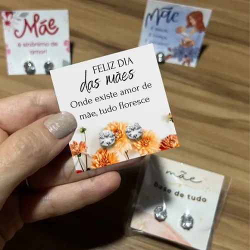 Brinco Dia das Maes Lembrancinha Frase Amor 30 Und.