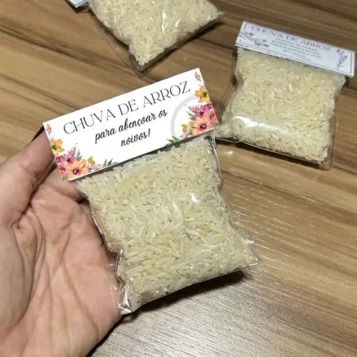 Chuva de Arroz Estampa Flores Coloridas 27 Unidades
