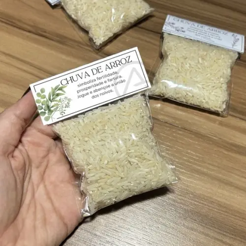 Chuva de Arroz Casamento Noivos 9 Unidades