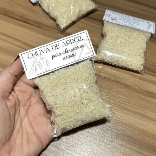 Chuva de Arroz Lembrancinha Noivos Casamento 18 Unidades