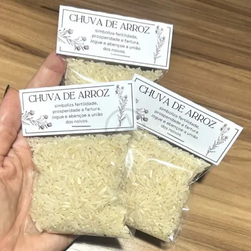 Chuva de Arroz Lembrancinha 27 Unidades
