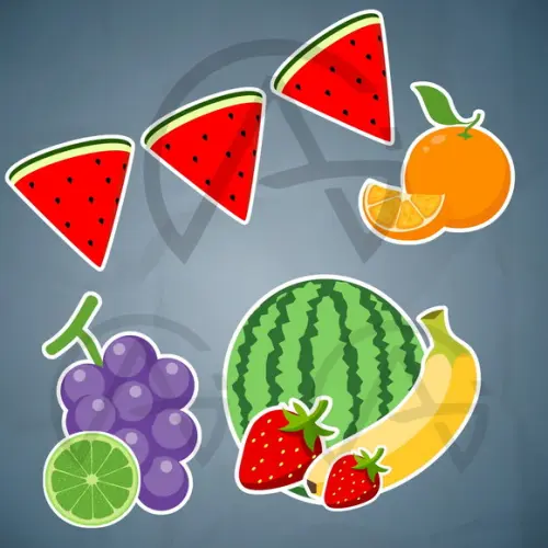 Kit Frutas Aniversario Bandeira Personalizada e Pôster