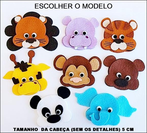 Bichos Safári Recorte a Laser 8 Peças
