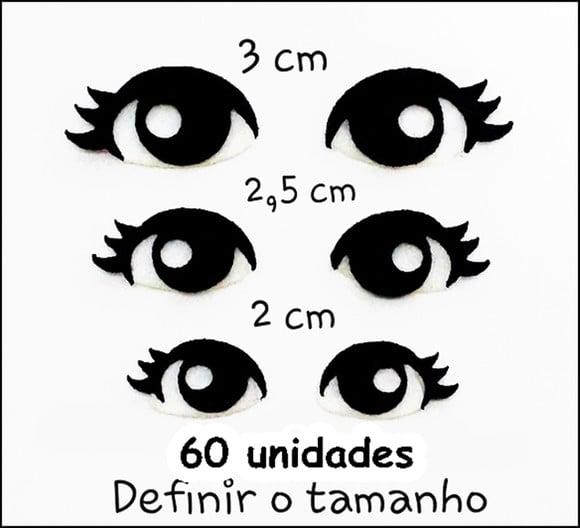 Olhos Boneca Recorte a Laser