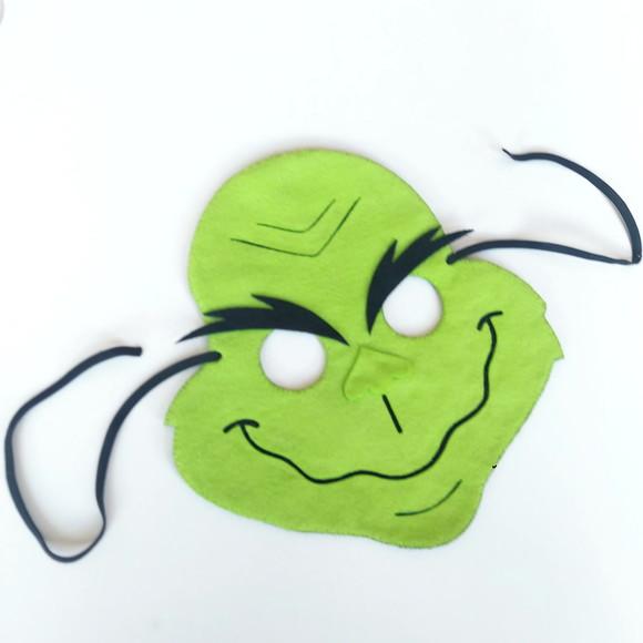 Máscara Grinch em Feltro