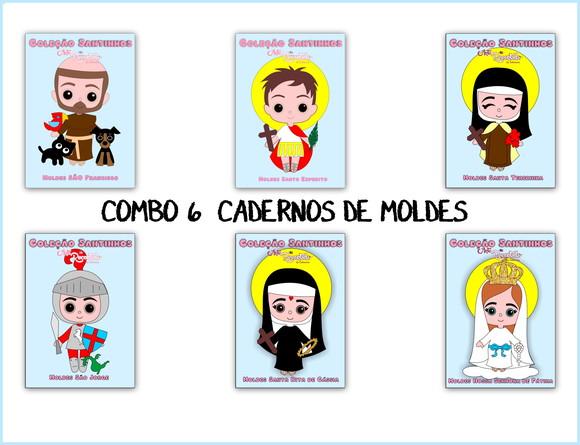 COMBO 6 SANTINHOS - Caderno de Moldes