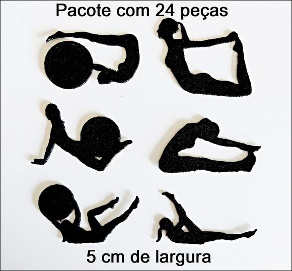 Pilates 5 cm Aplique Recorte a Laser