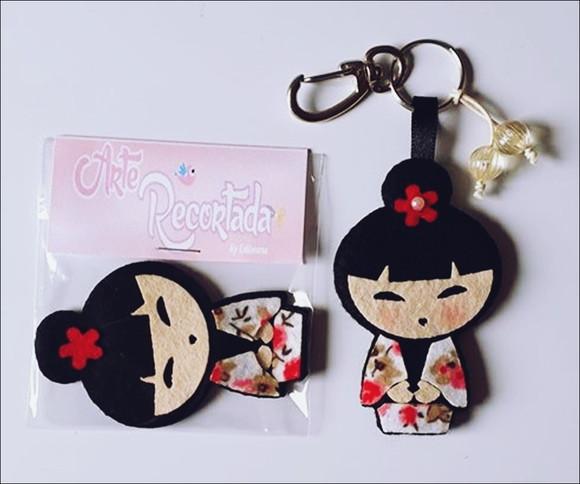 KOKESHI 8 CM RECORTE 2 unidades