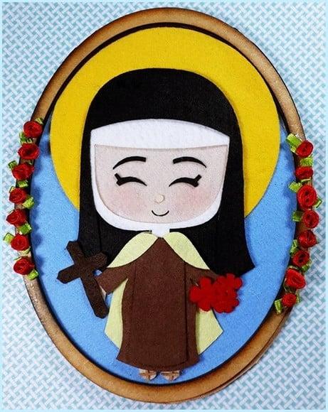 Santa Terezinha- Quadro Oval.