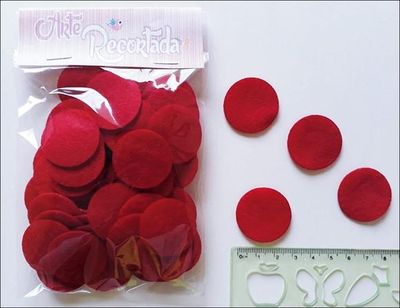CÍRCULO VERMELHO 2,5 cm