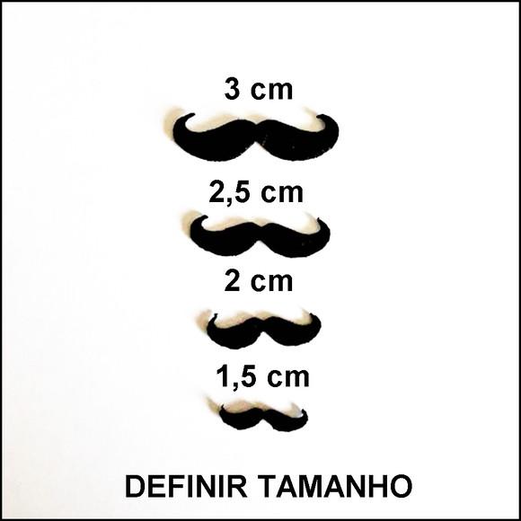 BIGODE CURVO RECORTE A LASER