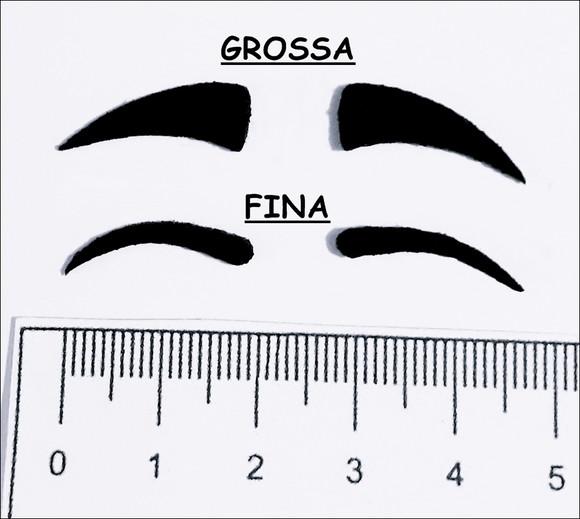 SOBRANCELHAS 2 cm RECORTE A LASER