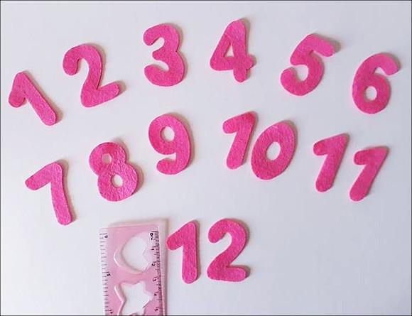 NÚMEROS OU LETRAS AVULSAS 4 CM 30 unidades