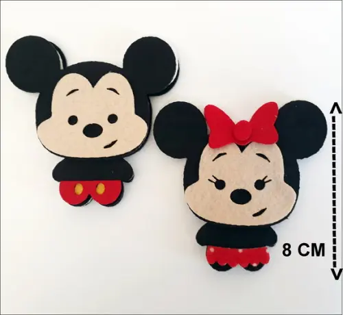 Mickey e Minnie 8 cm Casal
