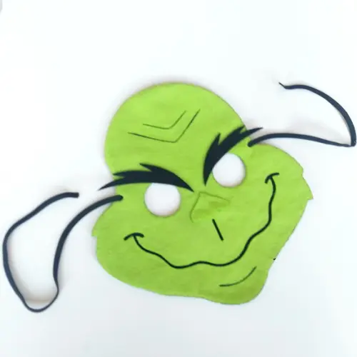 Máscara Grinch em Feltro