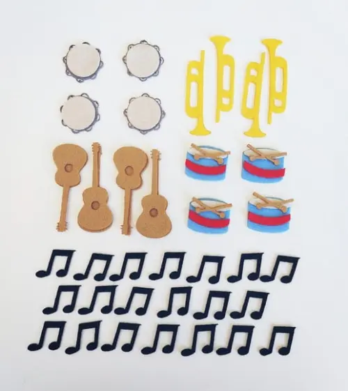 INSTRUMENTOS MUSICAIS RECORTE A LASER