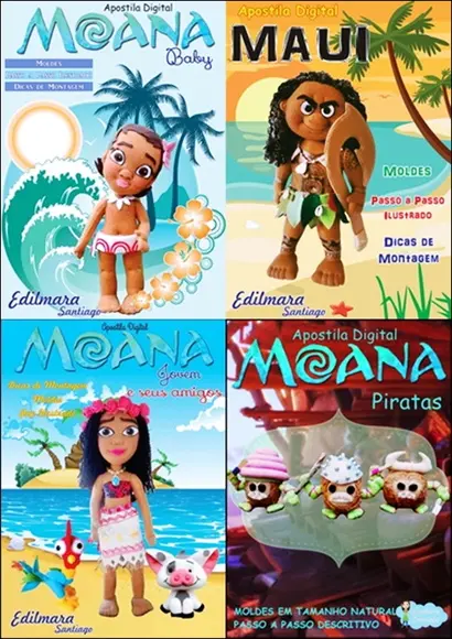 SUPER COMBO 4 APOSTILAS MOANA
