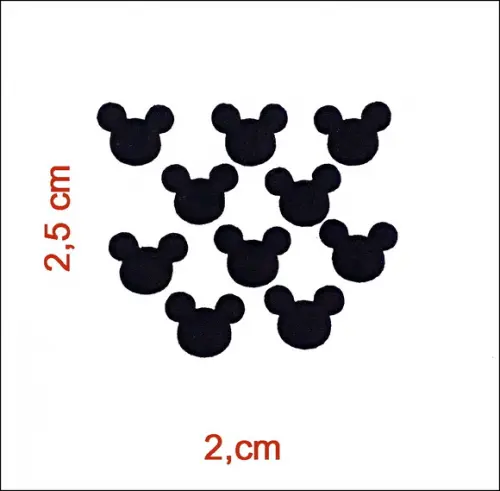 SILHUETA MICKEY 2,5 CM RECORTE A LASER